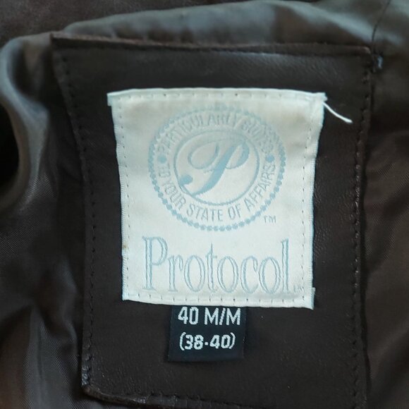 Vintage 18th Tiger Division Leather Bomber Jacket - Size 38/40 - Picture 12 of 13